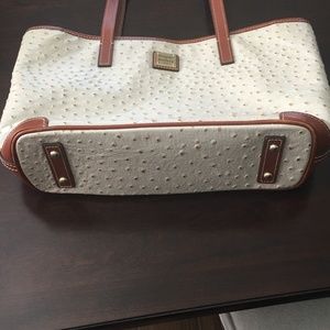 Rooney & Bourke Ostrich Leather Shoulder Purse.